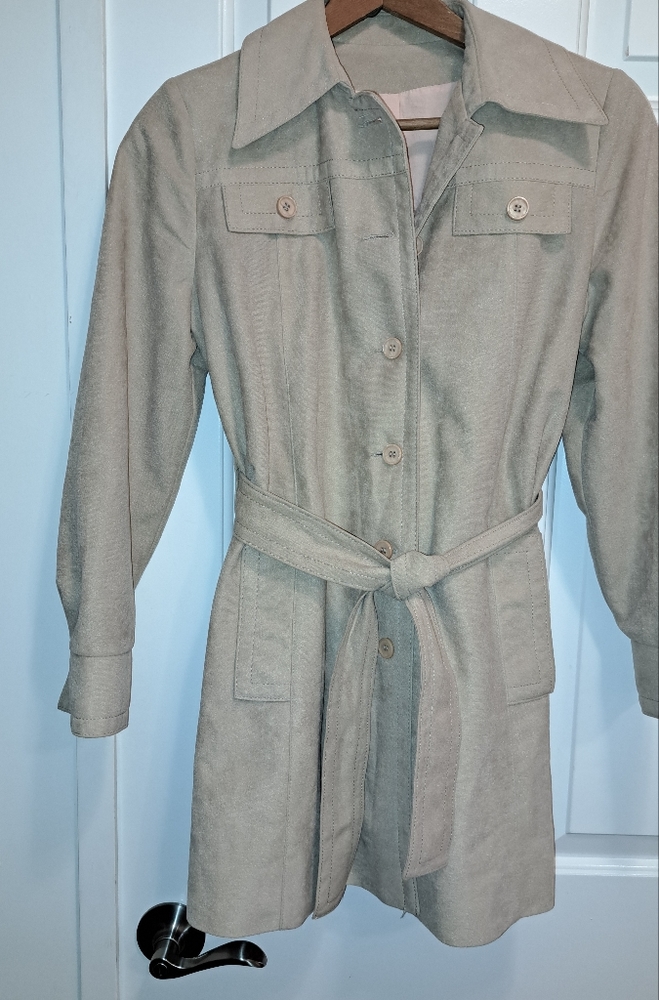The Puget Sounder All Weather by Item House, trench-style coat, tan, Size 7